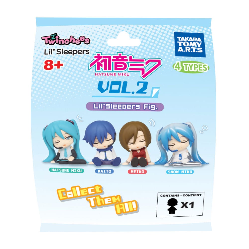 Hatsune Miku PVC: Blind Bag Twinchees Lil' Sleepers Serie 2 5cm Person, Puppe, Spielzeug, Gesicht, Kopf
