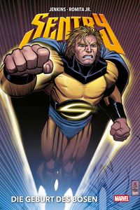Superhero, Comic, Yellow, Black, Gesture
