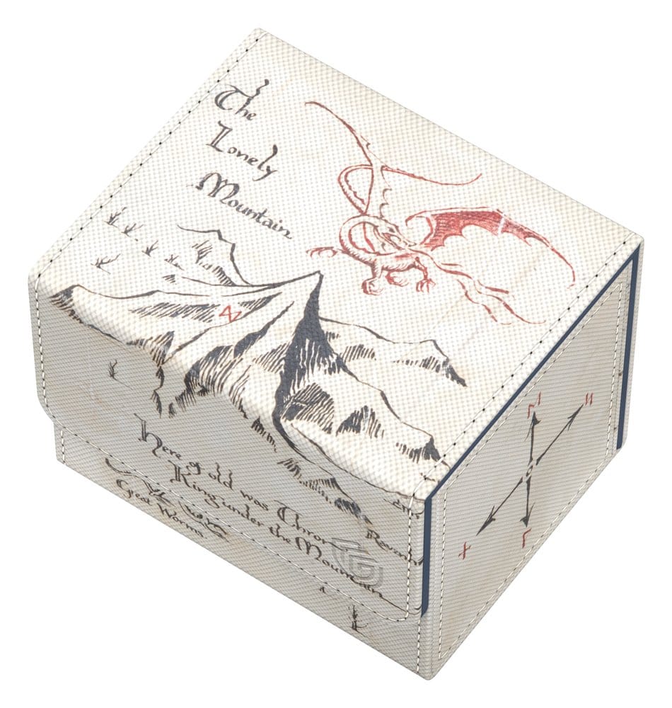 Kartenetui, Schachtel-Design, Dragon-Wandschrift, Mountain-Motiv, Lederoptik