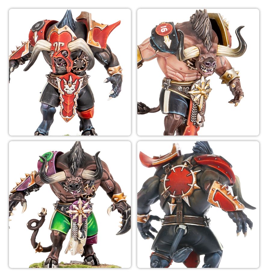 D&D Figurine, Ork, Minotaur, Gepanzerte Figur, Wargaming-Modell