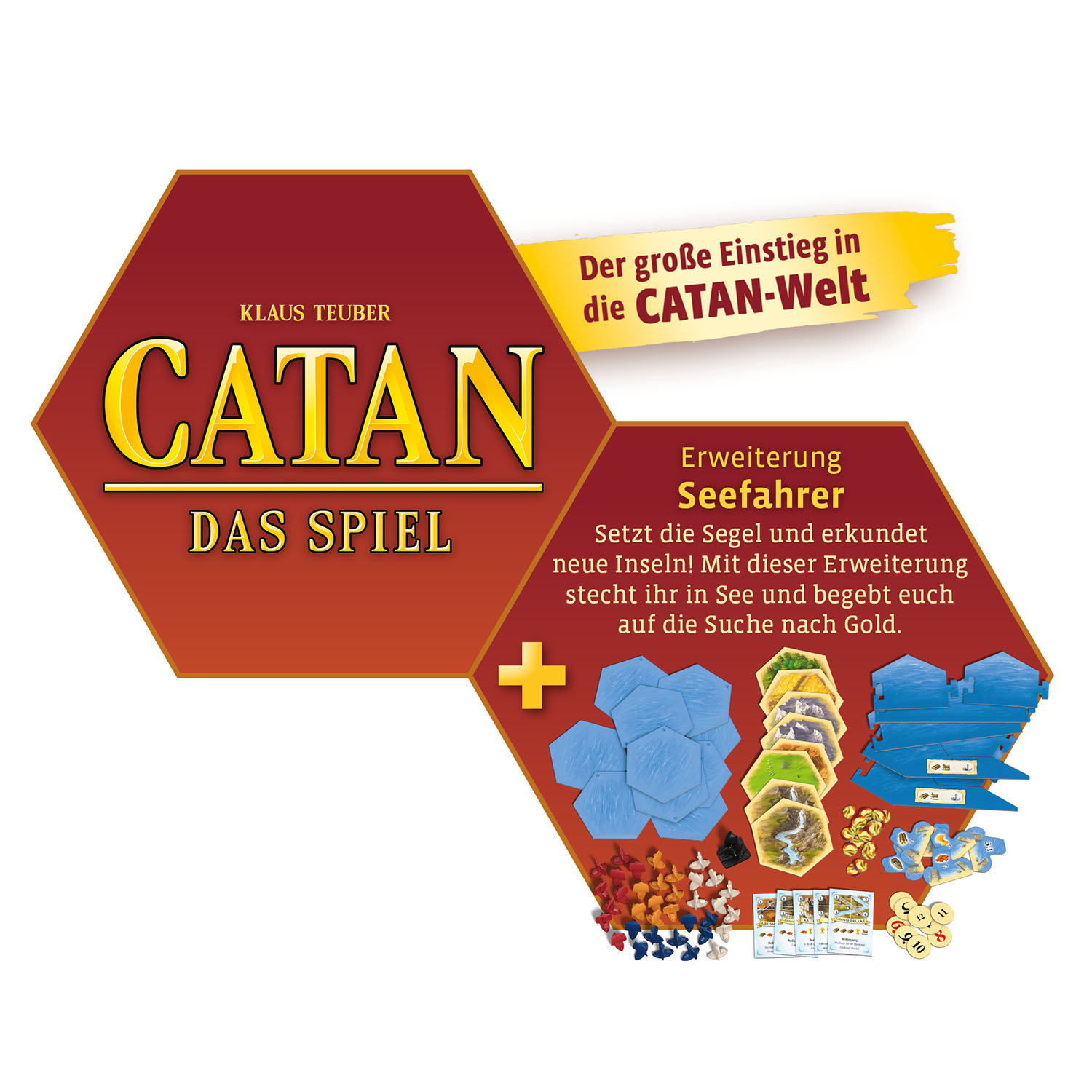 Catan: Starter Set (Grundspiel + Erweiterung + Zwei Länderszenarien) Catan: Starter Set (Grundspiel + Erweiterung + Zwei Länderszenarien)