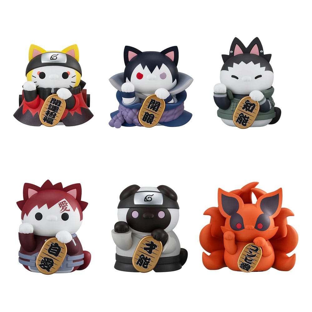 Naruto PVC: Sammelfiguren Nyaruto Mega Cat Project Naruto & Friends 7cm