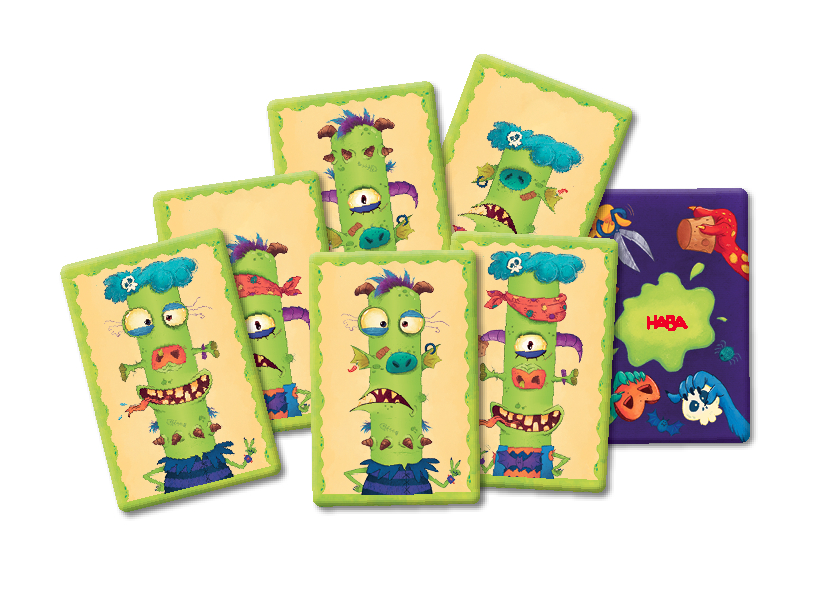 Monster Max karten, kartenspiel, monster, grün, musterfest