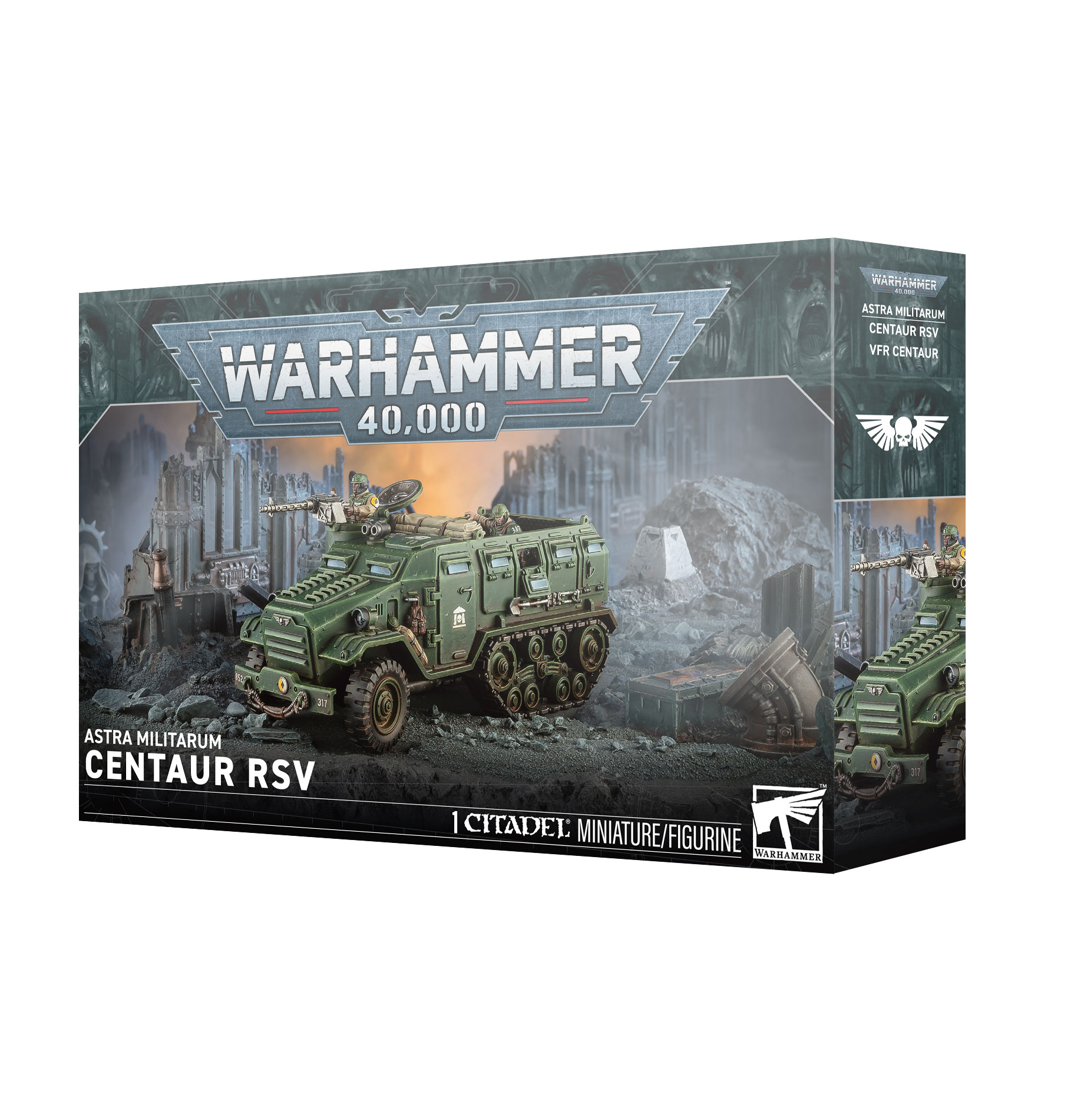 Warhammer 40K: Astra Militarum - Centaur RSV Wargaming, Miniaturkit, Centaur RSV, Panzerfahrzeug, Schlachtfeld-Szenerie