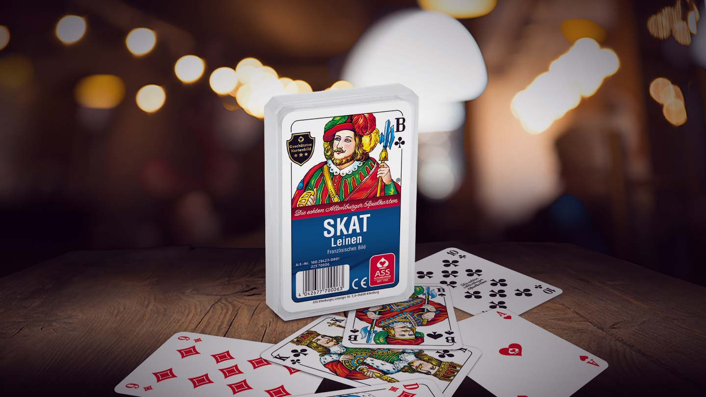 Spielkarten: Skat Leinen Französisches Bild Spielkarten: Skat Leinen Französisches Bild