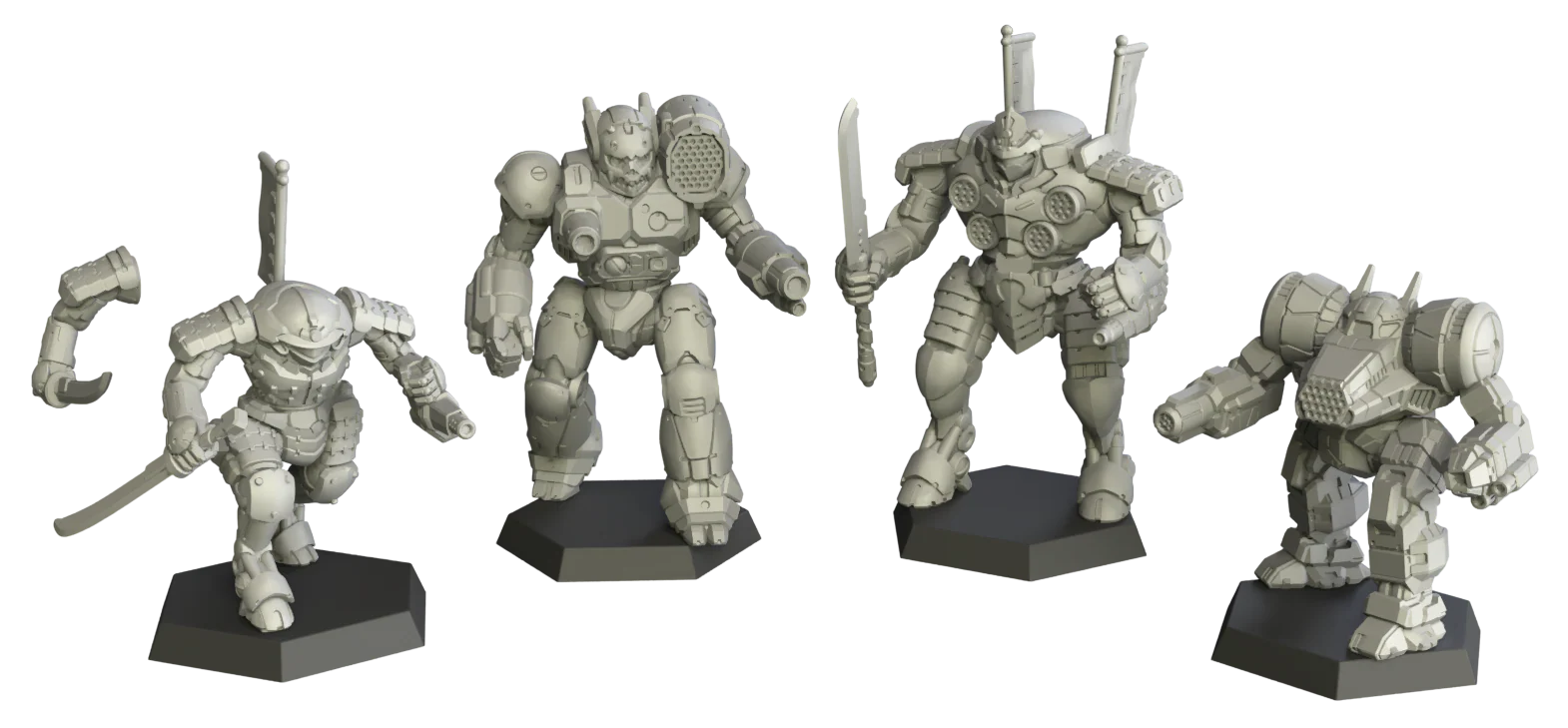 Battletech: House Kurita Command Lance Battletech: House Kurita Command Lance