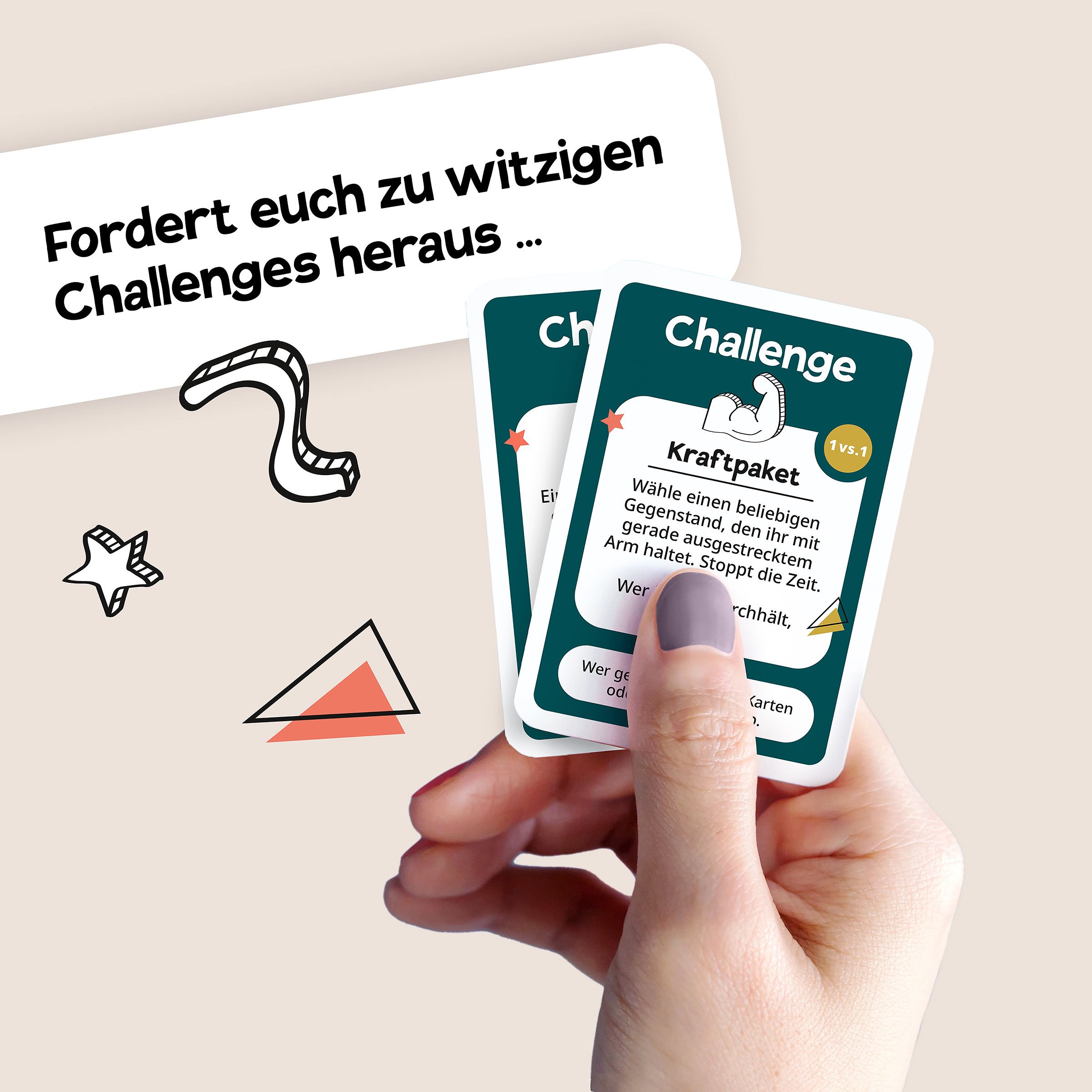 Bohei: Das extrem chaotische Kartenspiel Karten, Challenge, Kraftpaket, Hand, Spielkarte