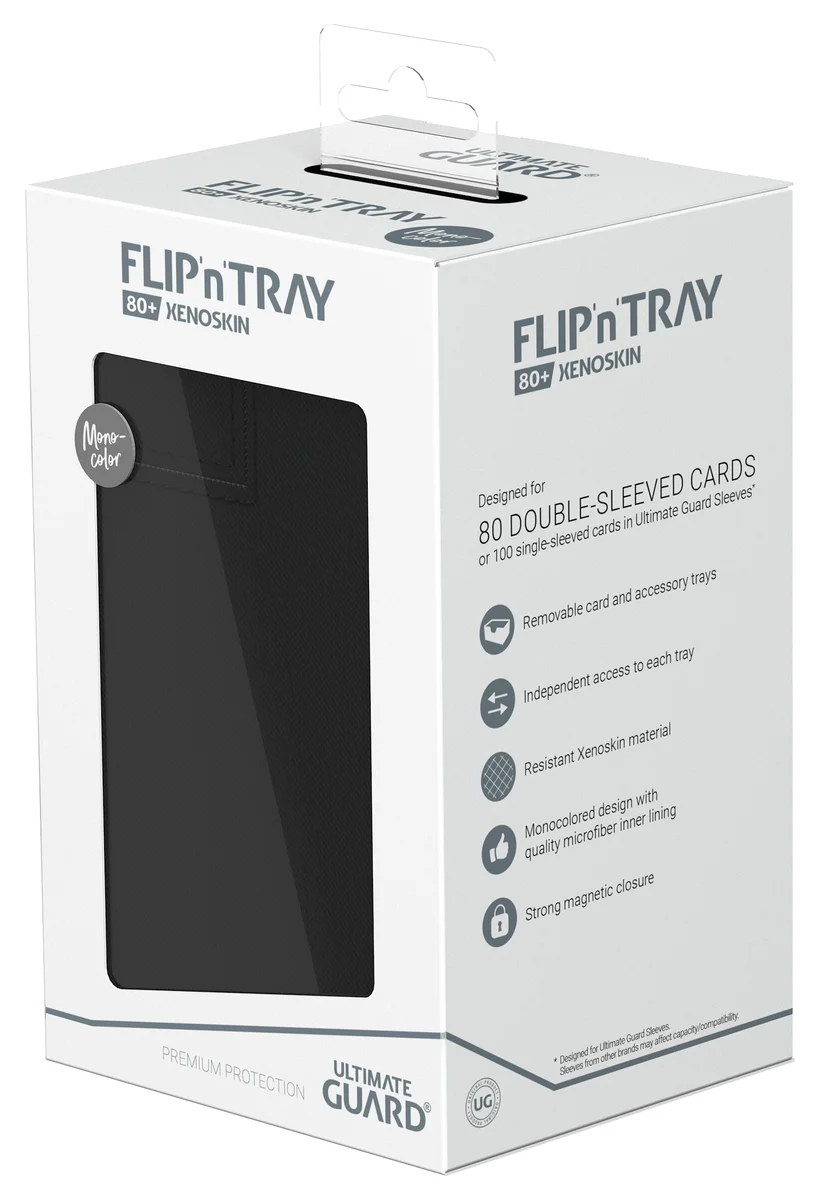 Ultimate Guard: Deckbox Flip'n'Tray 80+ Monocolor Schwarz Ultimate Guard: Deckbox Flip'n'Tray 80+ Monocolor Schwarz