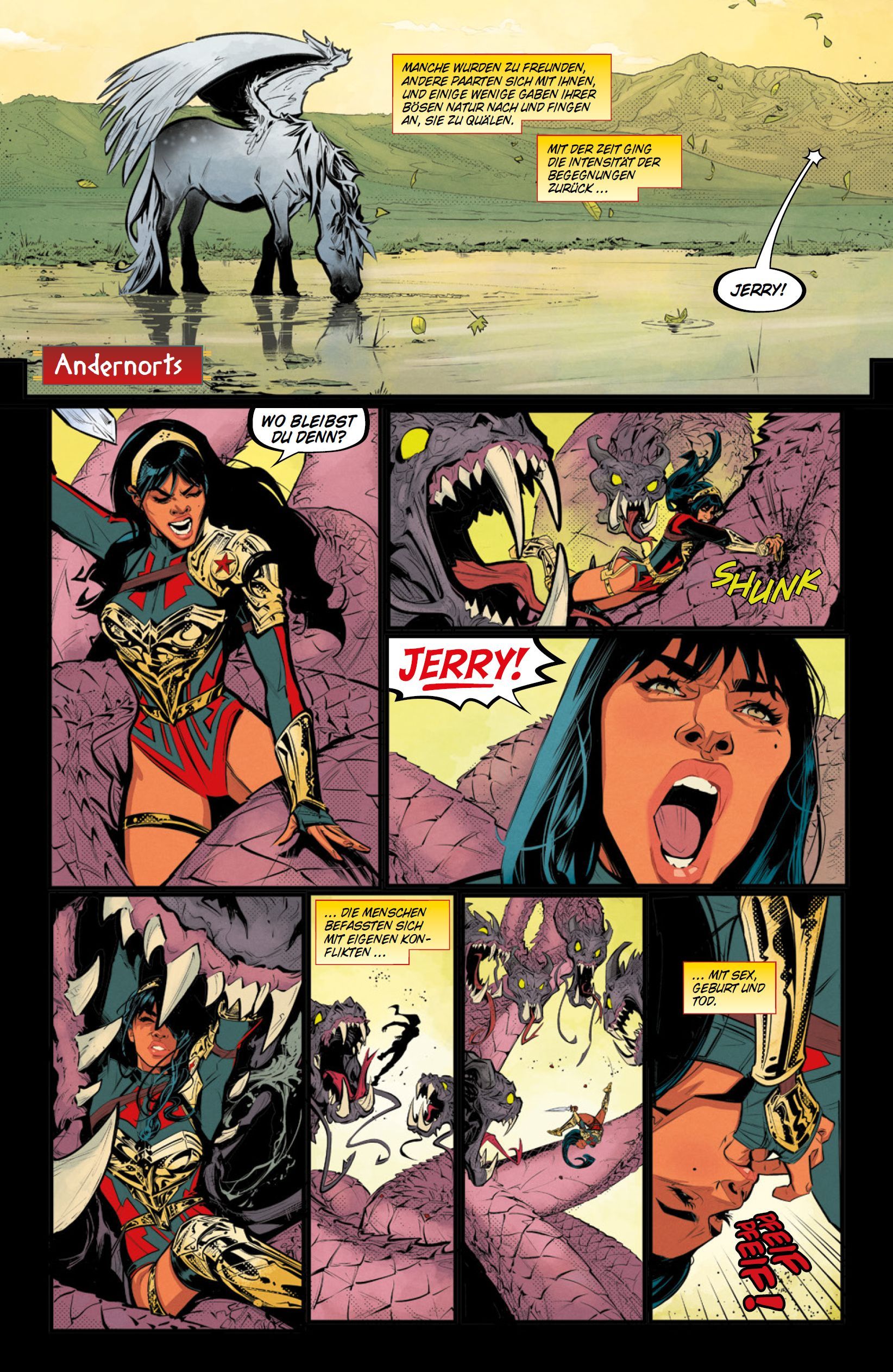 Future State Sonderband: Wonder Woman Pferd, Landschaft, Wasser, Szenerie, Fantasy