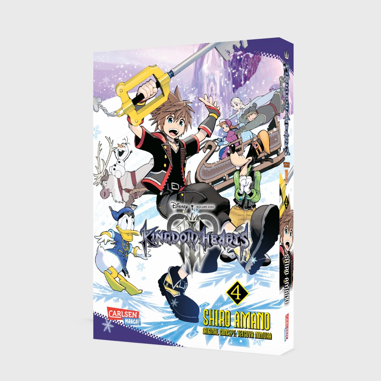 Kingdom Hearts Stil, Eis-Thema, Keyblade, Schnee-Cover, Manga-Boxset