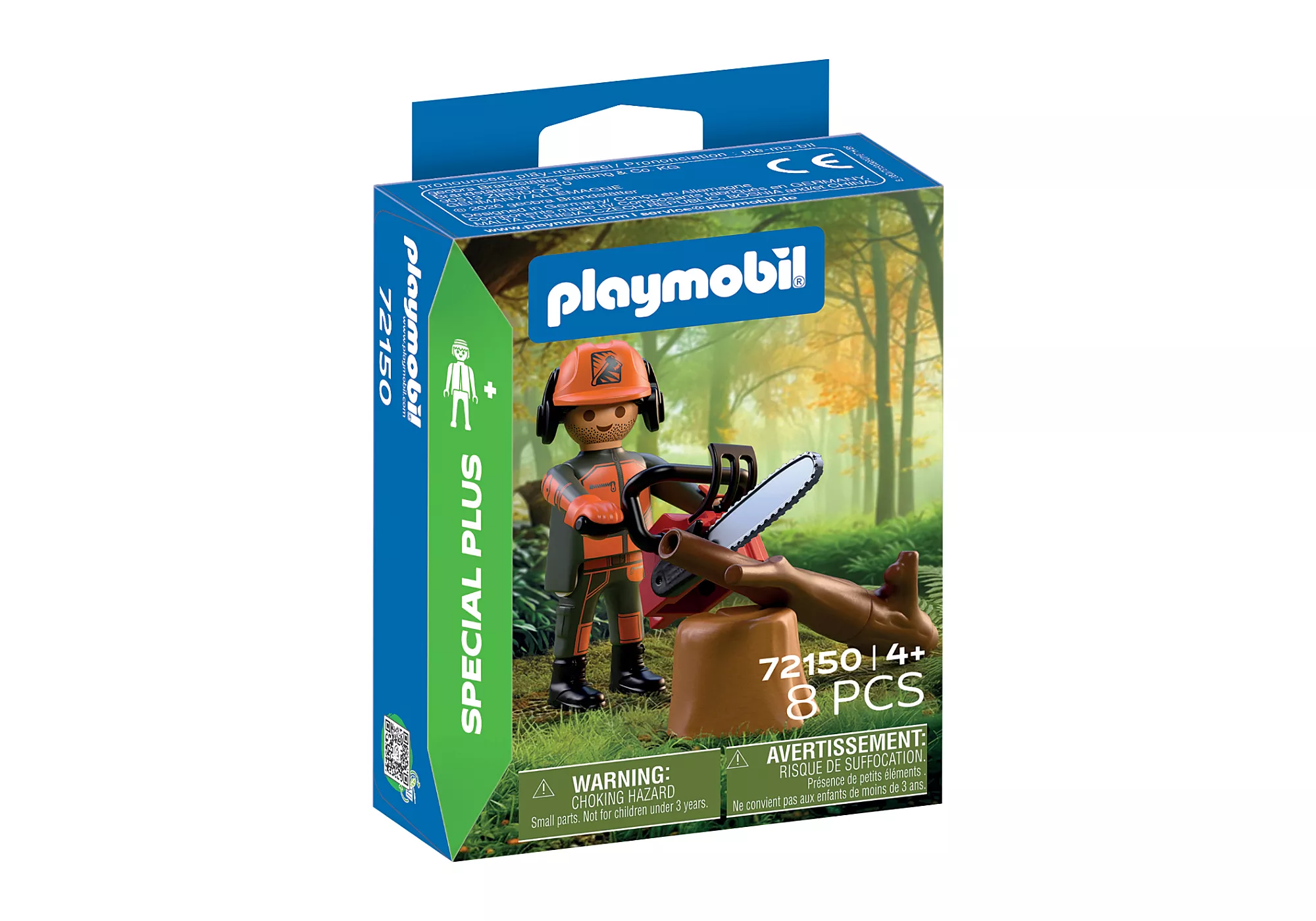 Playmobil: Special Plus - Waldarbeiter mit Kettensäge Playmobil, Special Force, Wald, Kettensäge, 8 Teile