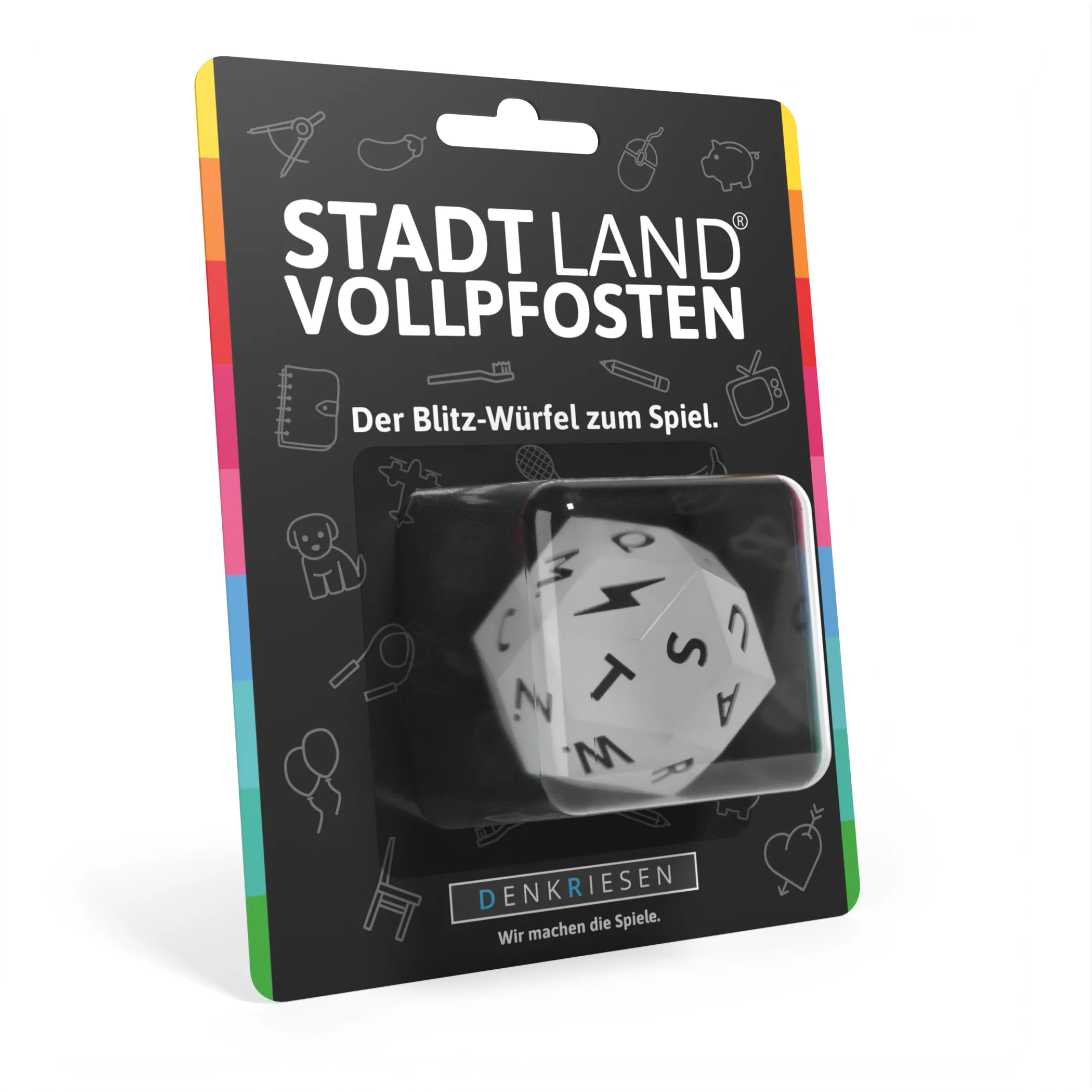Stadt Land Vollpfosten: Blitz-Würfel zum Spiel Stadt Land Vollpfosten: Blitz-Würfel zum Spiel