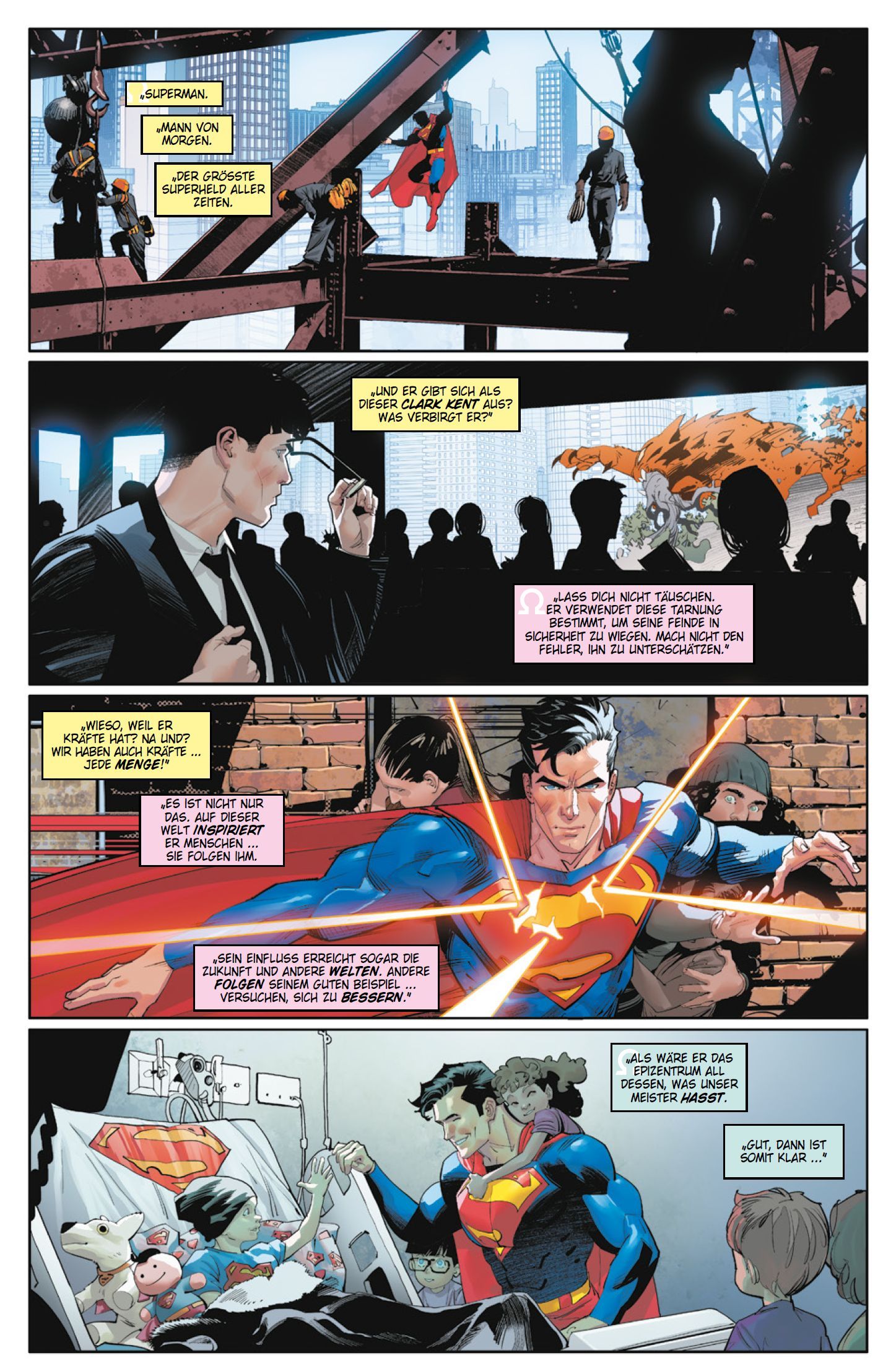 Superman Bd.10 Superheld, Comic, Aufbaukran, Kostüm, Kampf