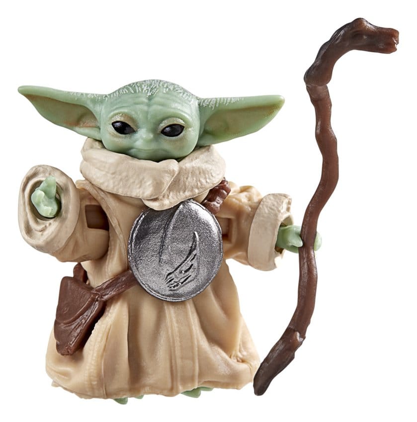 baby-yoda, grogu, figurine, staff, robe