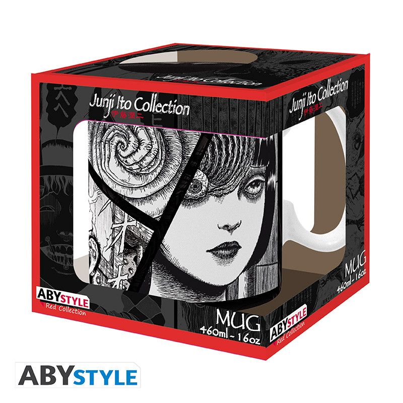Junji Ito: Tasse Uzumaki 460ml Pokal, Person, Gesicht, Kopf, Kiste