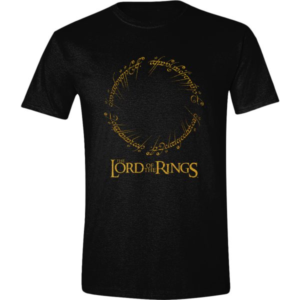 Herr der Ringe: T-Shirt Ring Inschrift L