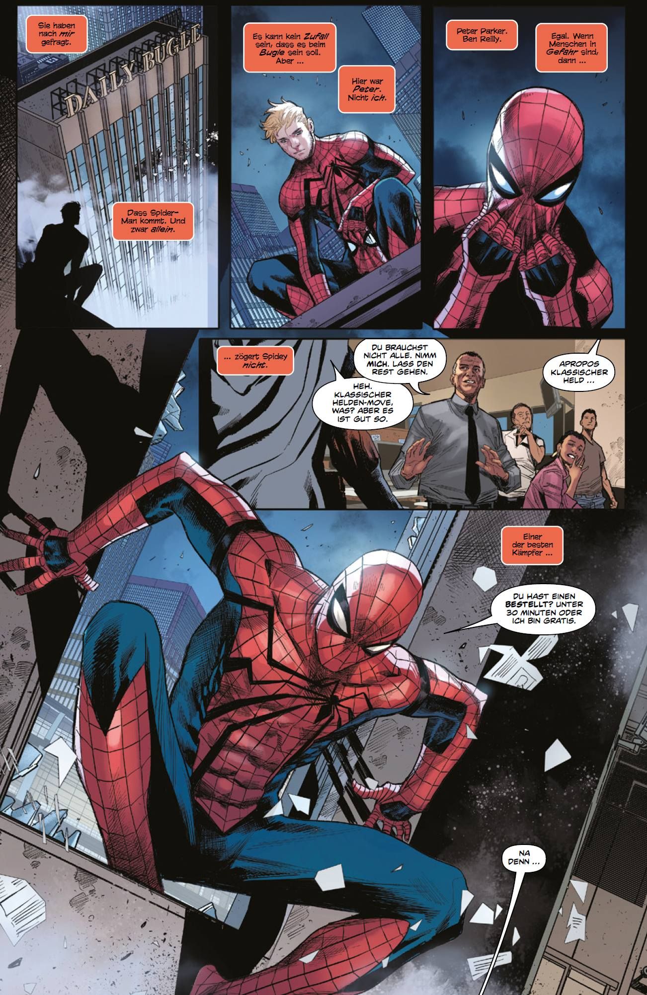 Devil's Reign Bd.1: Herrschaft des Teufels Spider-Man, Comic, Stadtgebäude, Kostüm, Action