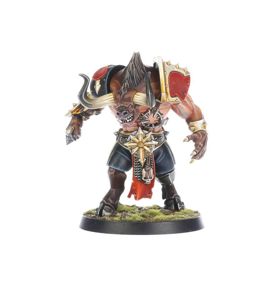 Miniatur, Ork, Dämon, Basesockel, Rüstung