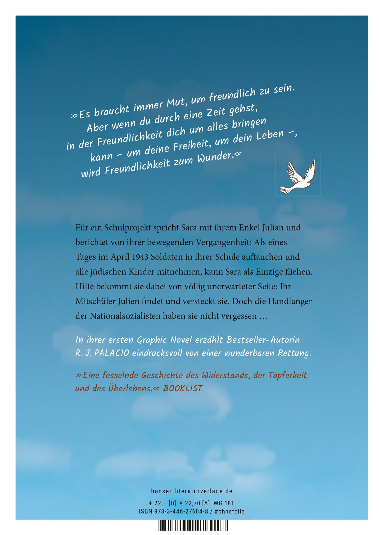 Zitate, Text, Blau-Verlauf, Taube, EAN/Barcode