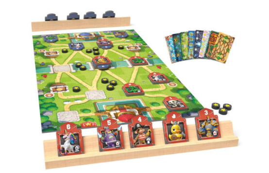 Brettspiel, Spielbrett, Kartendeck, Mehrspieler, Bauteile