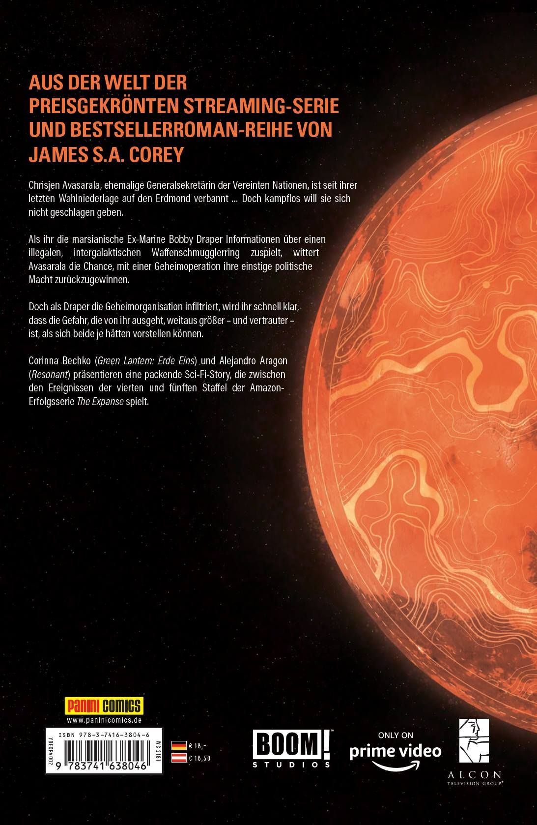 The Expanse Comic, Sci-Fi, Mond, Planet, Orbitaldesign