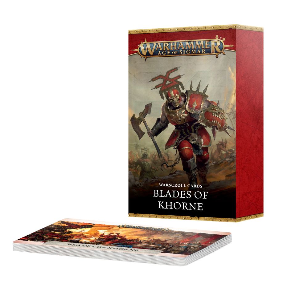 Age of Sigmar: Warscroll Cards - Blades of Khorne engl. Age of Sigmar: Warscroll Cards - Blades of Khorne engl.