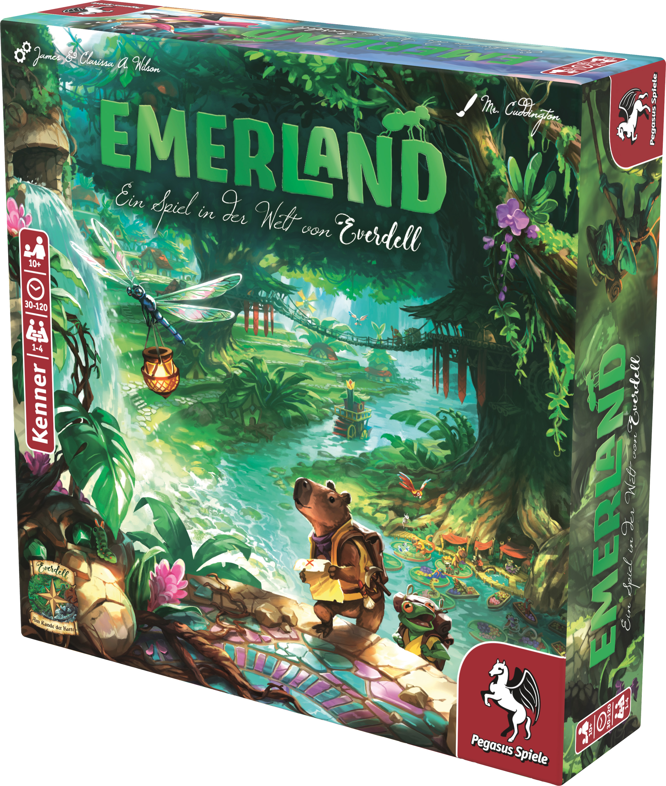 Emerland - Ein Spiel in der Welt von Everdell Brettspiel, Erlebnis-Spiel, Dschungel, Tierfigur, Zubehör