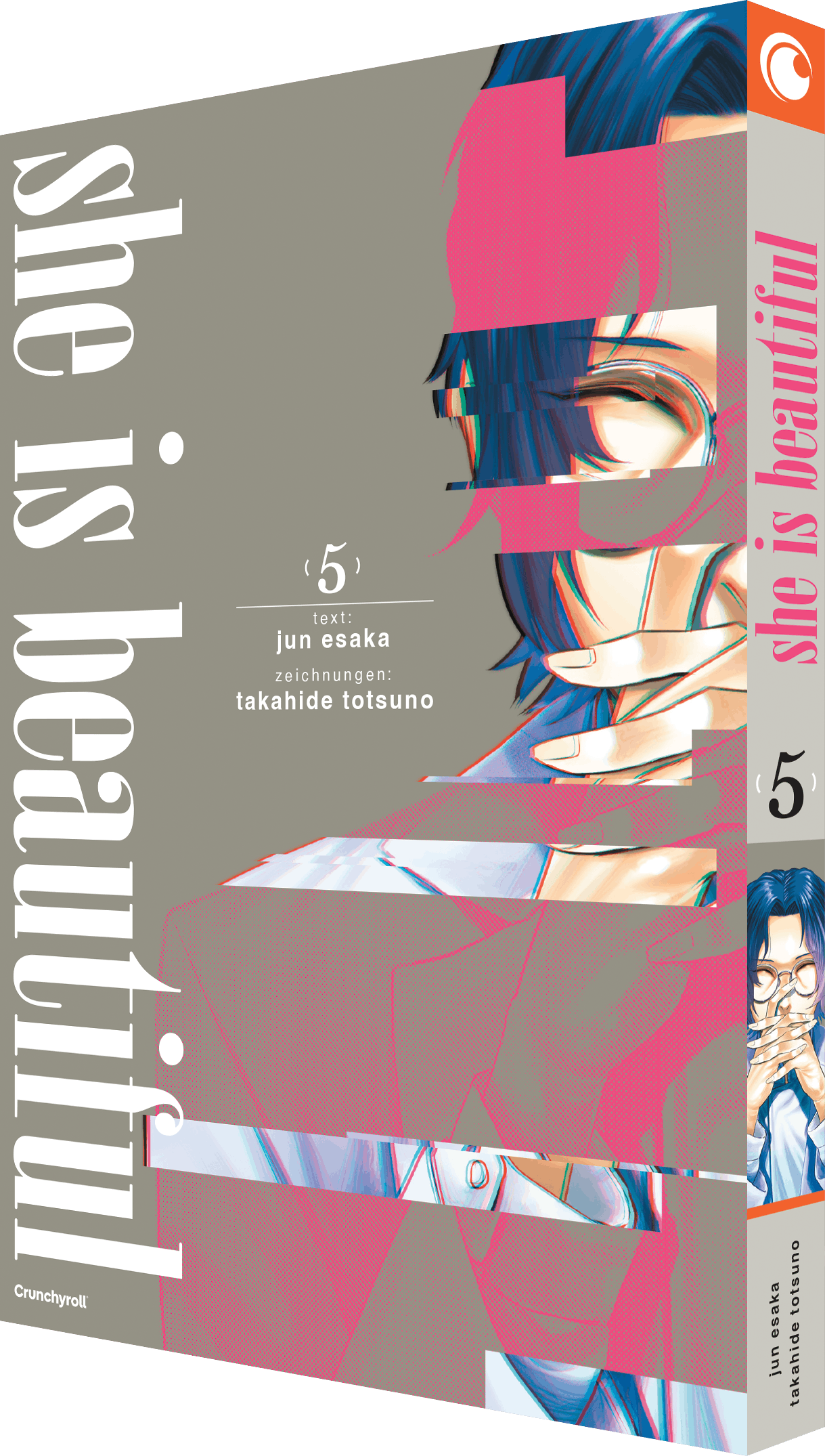 Manga, Graphic novel, Cover art, Pink blue hair, Glitch art