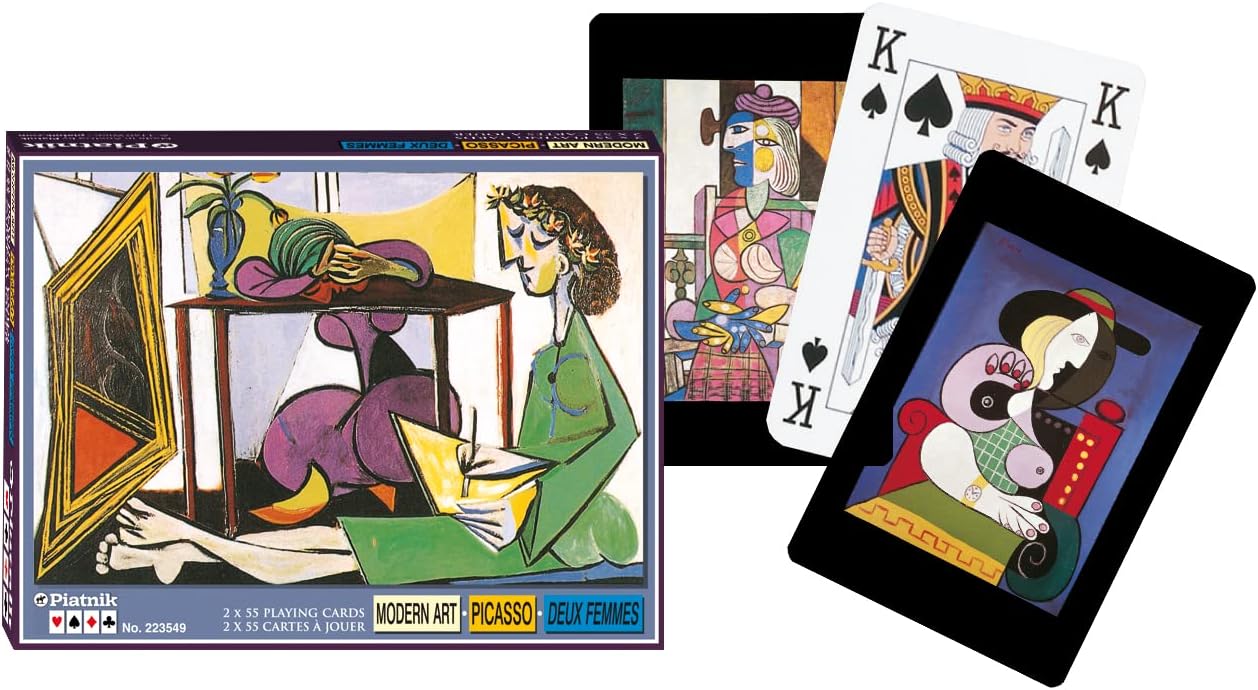 Karten, Kartenspiel, Moderne Kunst, Picasso, Dekokarten