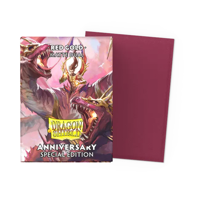 Dragon Shield - Matte Dual Red Gold (Anniversary Special Edition) Dragon Shield - Matte Dual Red Gold (Anniversary Special Edition)