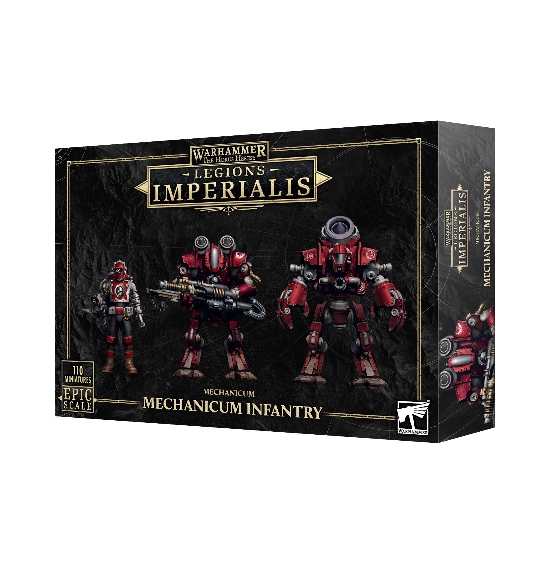 Legions Imperialis: Mechanicum - Mechanicum Infantry miniatures, mech, infantry, rot, box-art