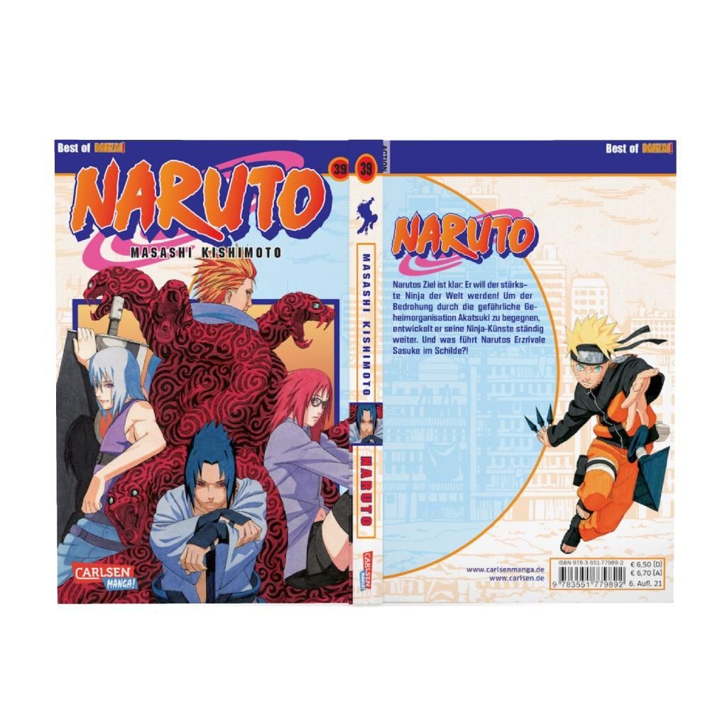 Naruto Bd.39 Naruto, Manga, Cover, Team 7, Kishimoto