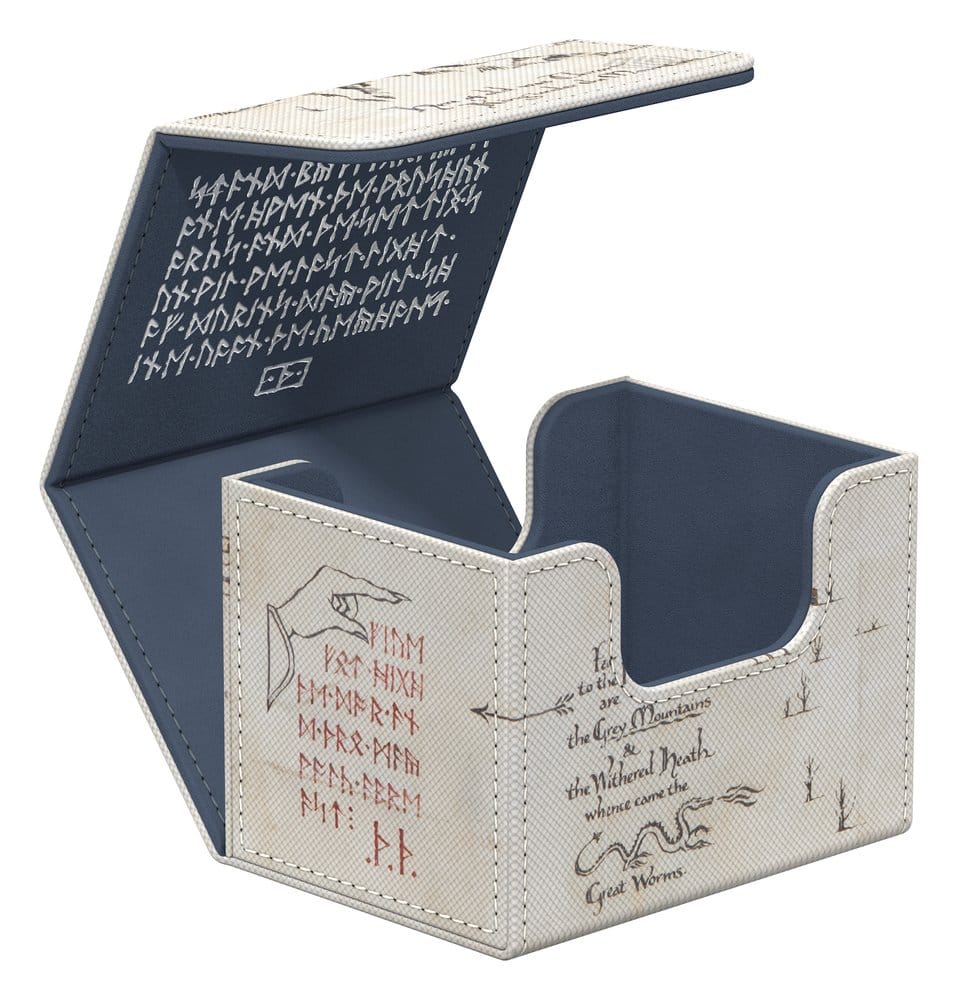 Ultimate Guard: Deckbox Sidewinder 100+ Xenoskin Hobbit - Thror's Map Wallet, Card case, Lined interior, Blue interior, Printed pattern