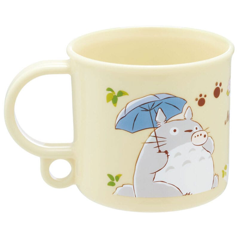 Totoro: Tasse Totoro + Katzenbus gelb Plastik 200ml