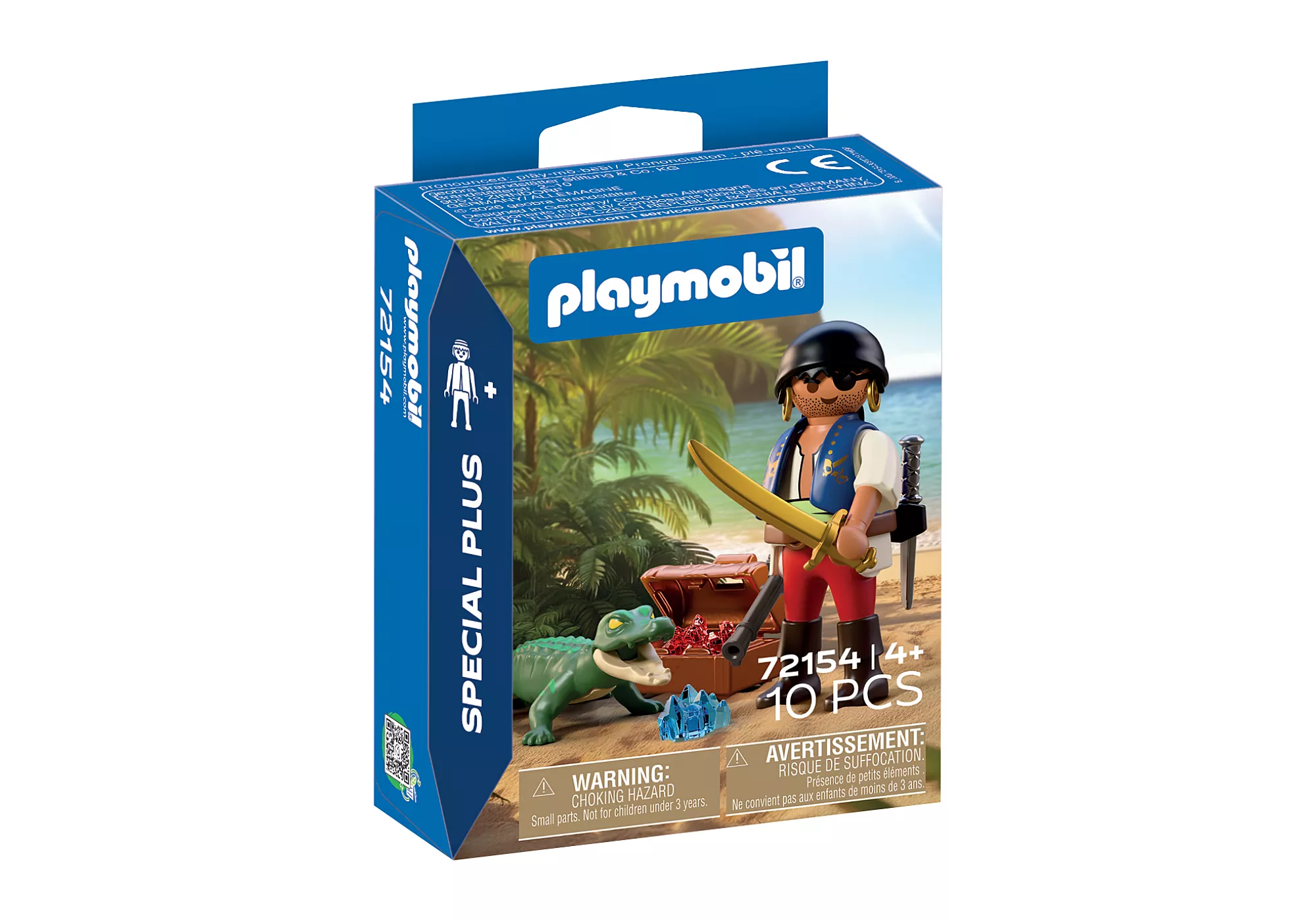 Playmobil: Special Plus - Pirat gegen Kaiman Playmobil, Spielzeug, Piraten, Piratenfigur, 10-teiliges Set