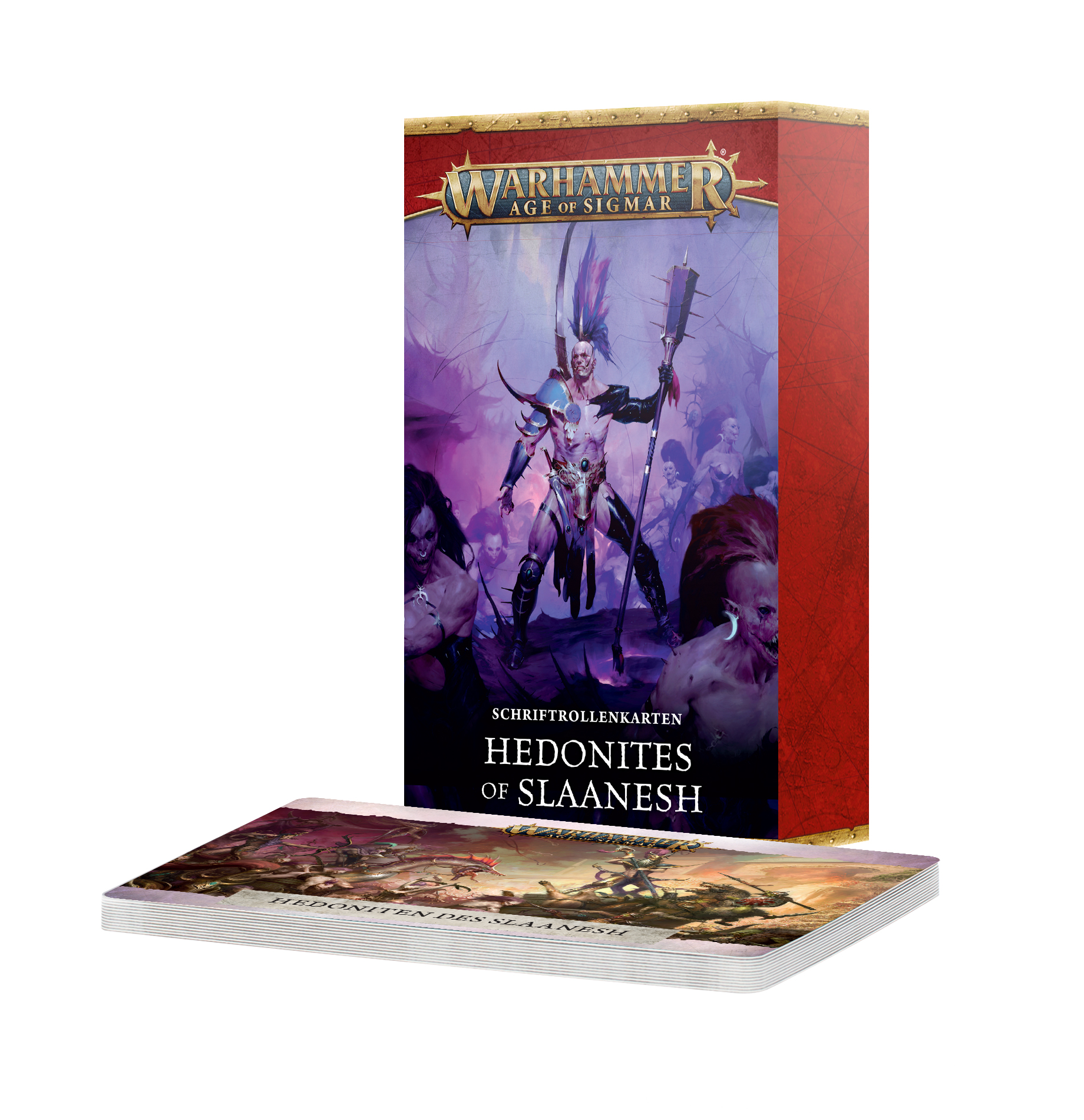 Warhammer, Hedonites, Slaneesh, Schriftrollenkarten, Kartenspiel