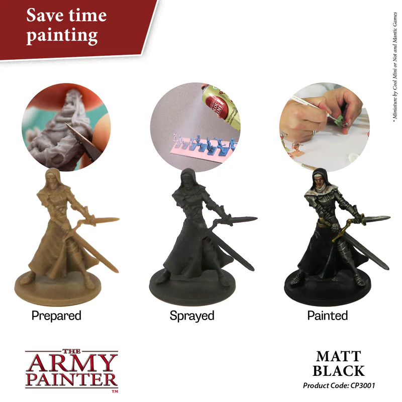 Army Painter: Base Primer - Matt Black