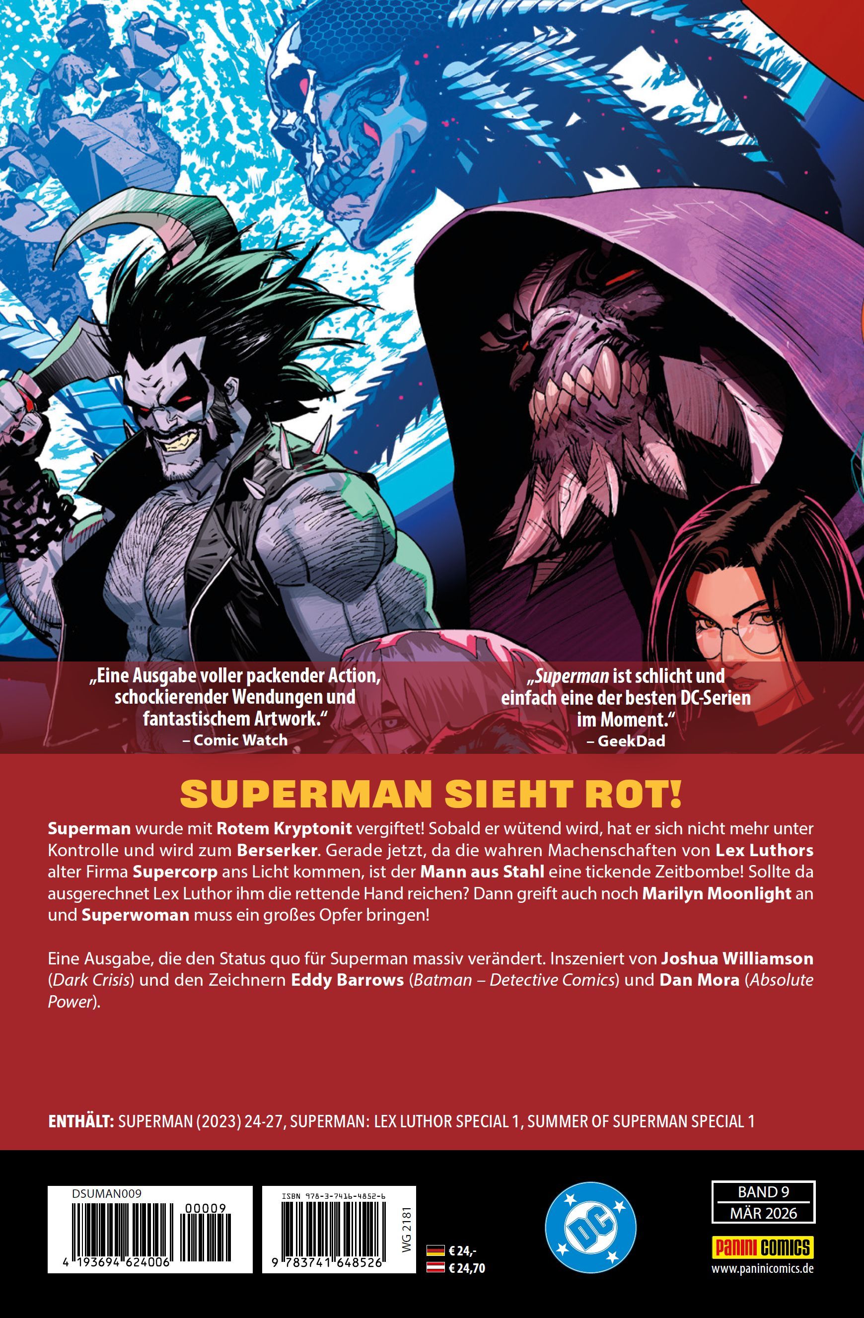 Superheld, Comic, Roter Text, Schurken, Panorama