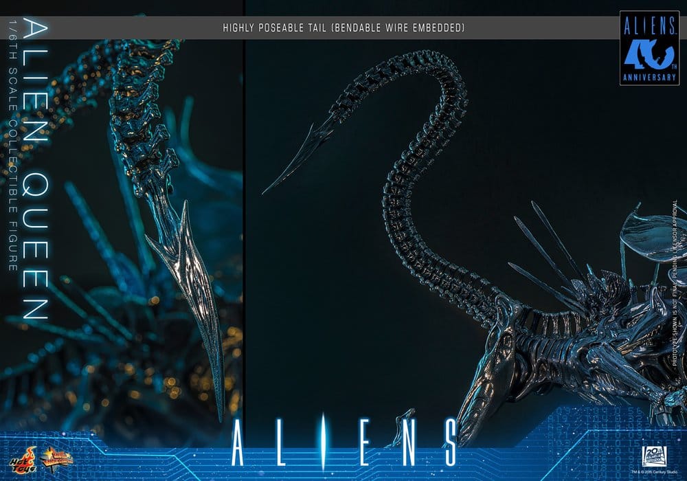 Alien AF: Alien Queen 1/6 53cm Aliens, Figur, Xenomorph, Poster, Blau