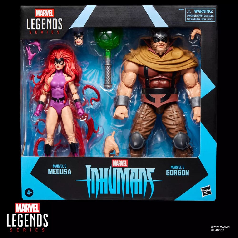 Marvel Legends AF: Inhumans 2er Set Marvel's Medus & Gorgon 15cm Actionfigur, Medusa, Gorgon, Legendens Serie, Hasbro