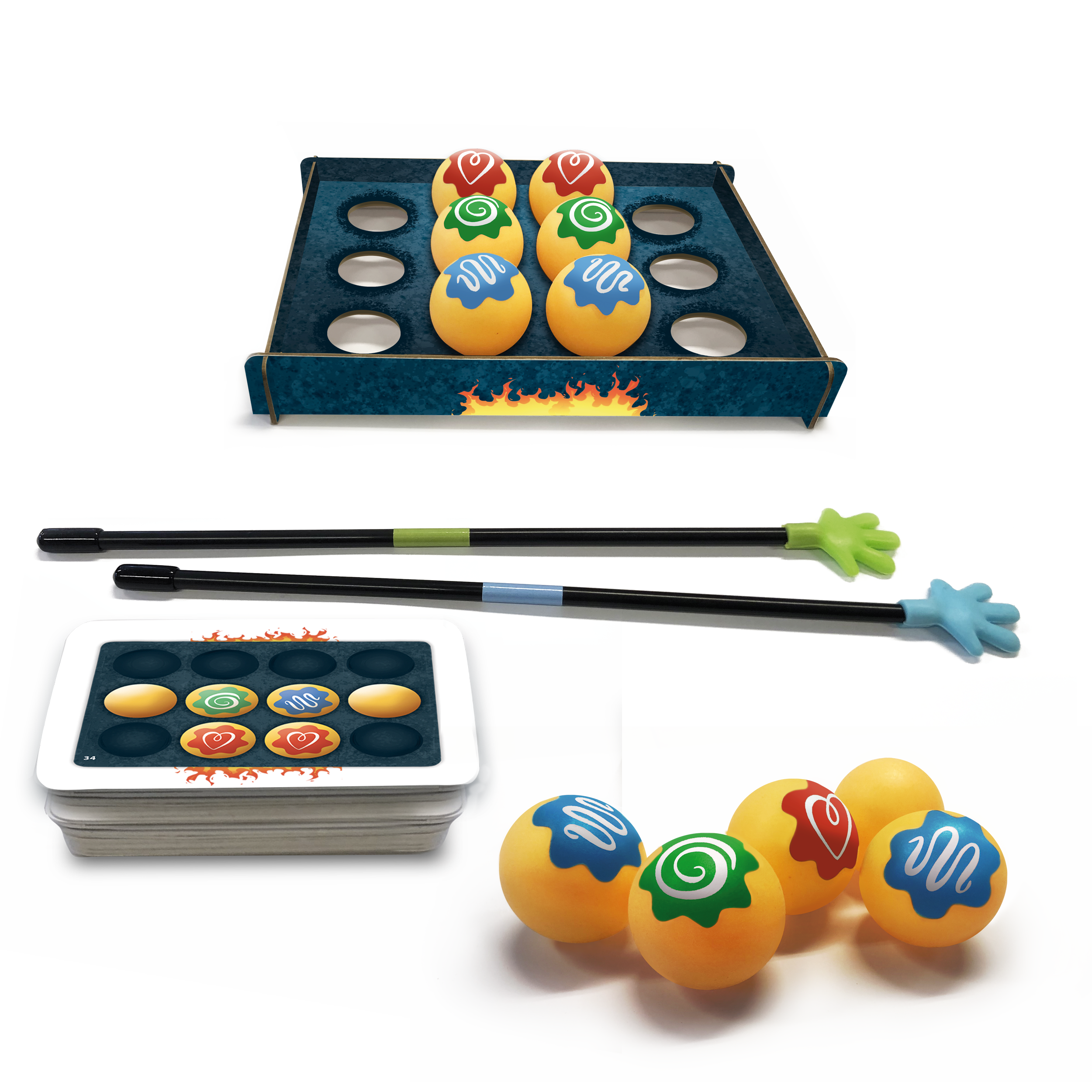 Miniature Bowling-Set, Bowlingkugeln, Spielset, Kunststoffkugeln, Bowlingzubehör