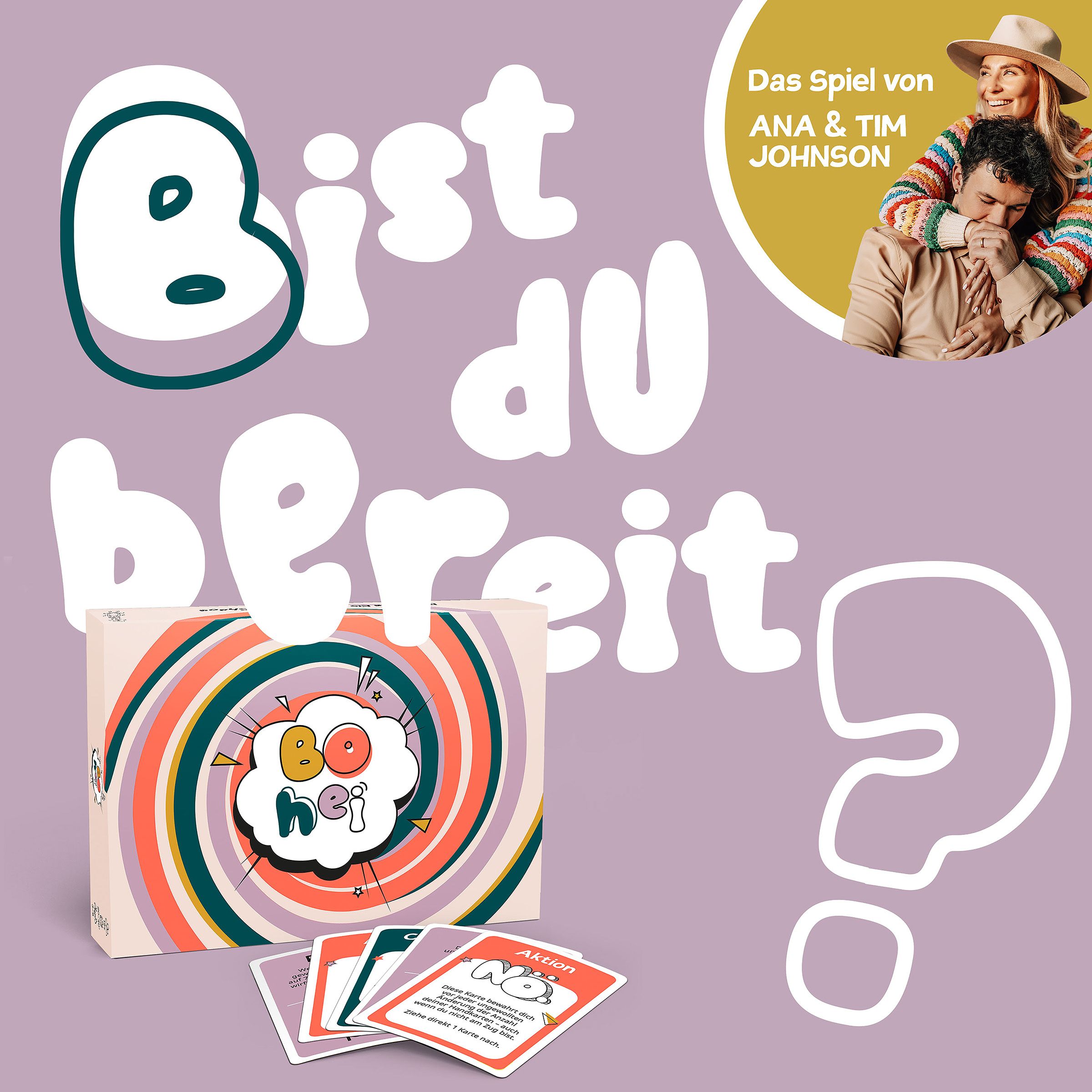 Bohei: Das extrem chaotische Kartenspiel Karten-Spiel, Brettspiel, Kinder-Spiel, Bohne, helle Farben