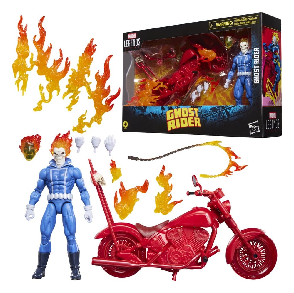 Figur, Moto-Bausatz, Gaskappe Flammen, Flammenstrahlen, Ghost Rider