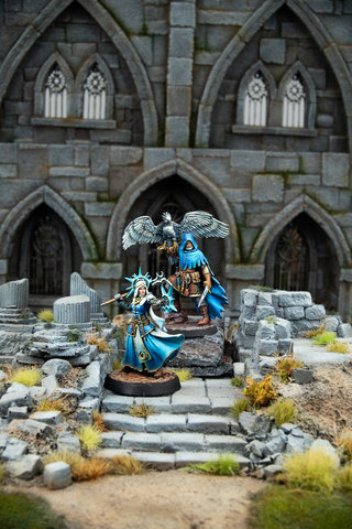 miniatur, figurine, fantasy, ritter, diorama