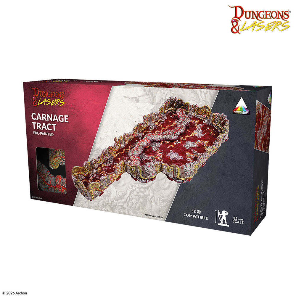 Tabletop-Gelände, Dungeon-Modell, vorgemalt, 32-mm-Maßstab, blutiges Terrain