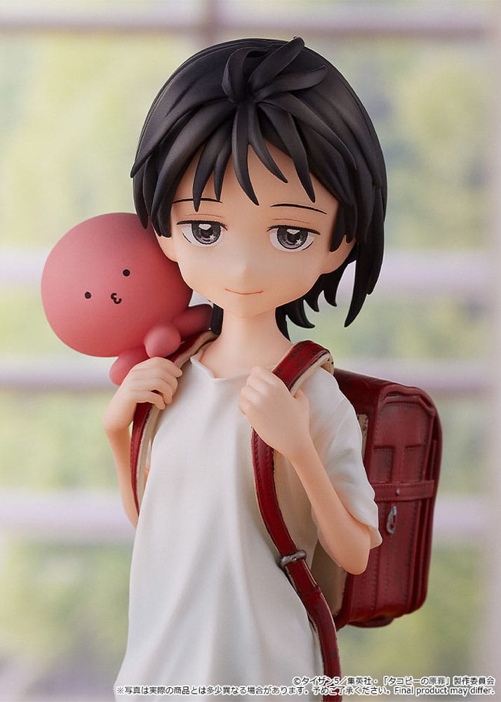 Takopi's Original Sin PVC Statue: Shizuka Kuze & Takopi 18cm Figurine, Anime, Rucksack, Weißes Shirt, Pinkes Plüsch