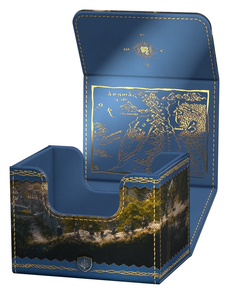 Rucksackhalter, Map-Design, blau, Kunstleder, Kommode