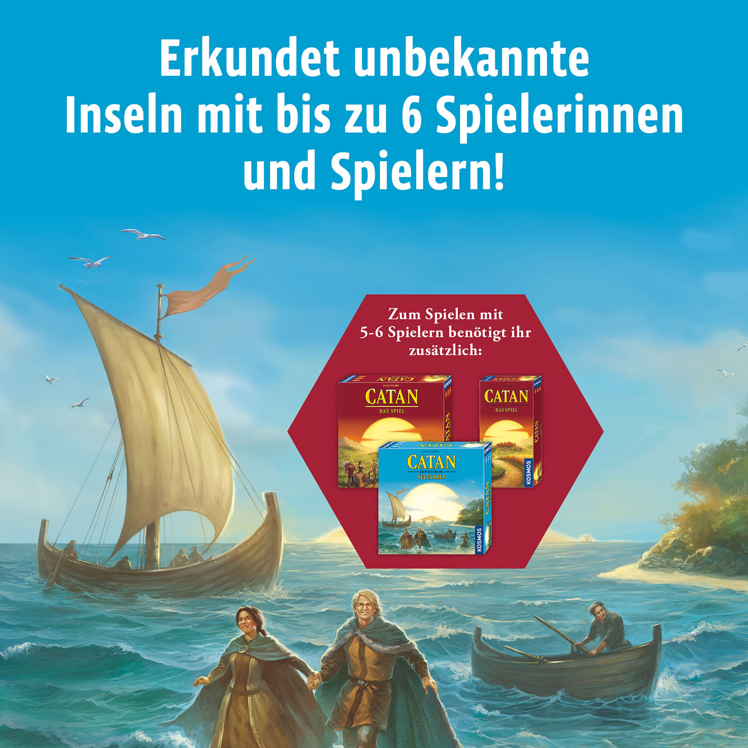 CATAN - Ergänzung 5-6 Spieler - Seefahrer CATAN - Ergänzung 5-6 Spieler - Seefahrer