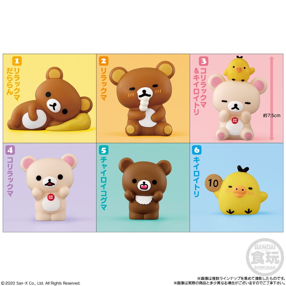 Rilakkuma PVC: Sammelfiguren Rilakkuma & Friends 6cm (5) Plüsch, Spielzeug, Bär, Säugetier, Tierwelt