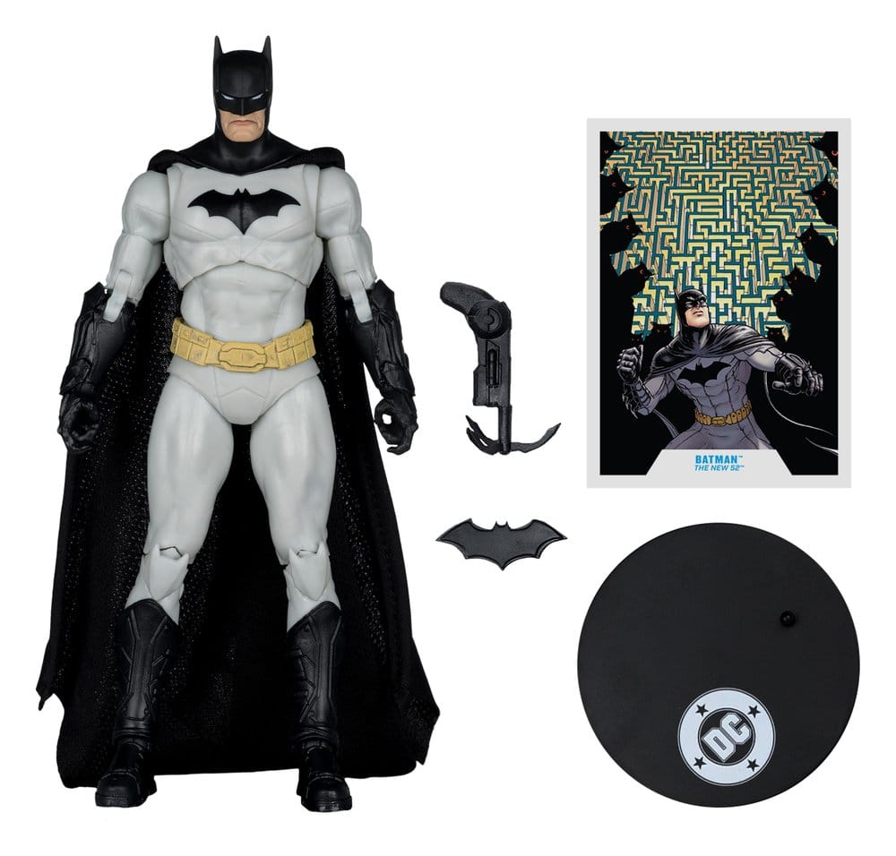 DC Multiverse AF: Batman (The New 52) 18cm figur, Batman, Actionfigur, Kostüm, DC